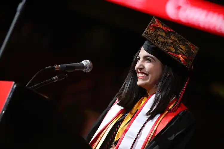 sheila zagaria addresses the class of 2018