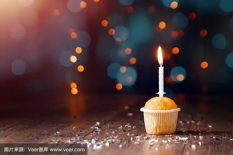 背景,礼物,纸杯蛋糕,生日,蜡烛