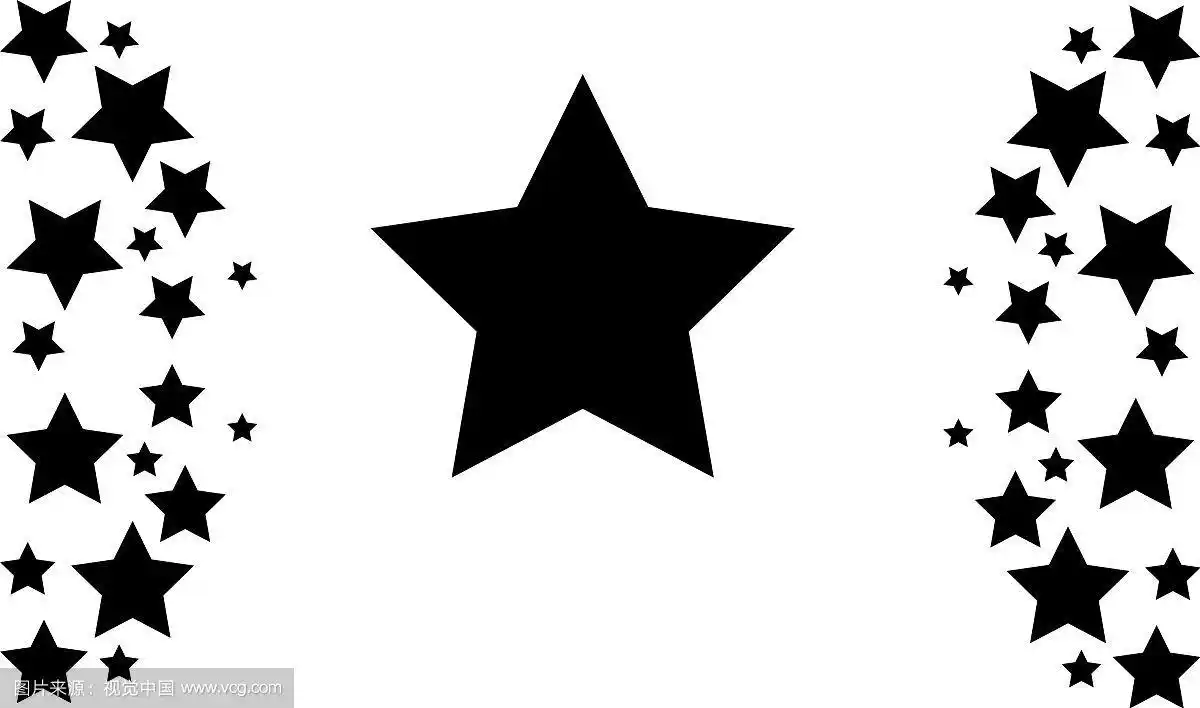 抽象背景黑色星星风格