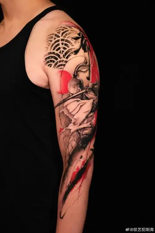 纹身设计##纹艺犯刺青##广州刺青##广州刺青##黑红纹身