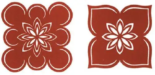 四瓣形剪纸技法与剪纸教程剪纸图案剪纸的其他符号大同小异无论是柳叶