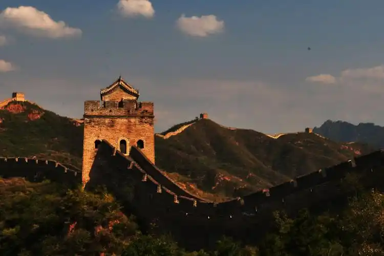 夕阳西下,烽火台之美