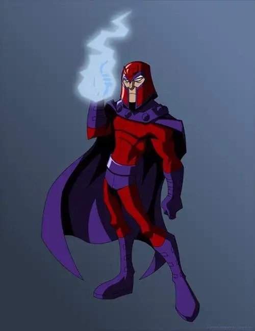 动漫人物插画:万磁王(magneto):(2)