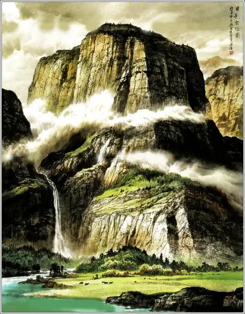 绝美泼墨山水画作品集