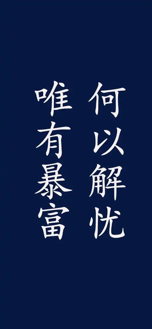 何以解忧,唯有暴富