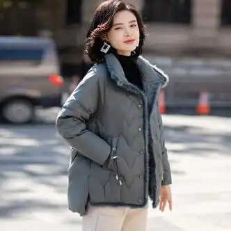 阿十伊妈妈短款羽绒服40岁50贵夫人秋冬洋气质外套中老年冬装中年女