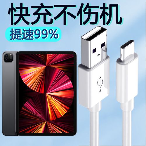 适用苹果ipadpro2021数据线a2460平板快充a2378闪充电器线非原装