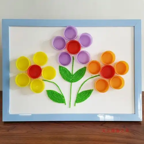 废物利用环保益智diy玩具手工材料矿泉水饮料手工创意粘贴类