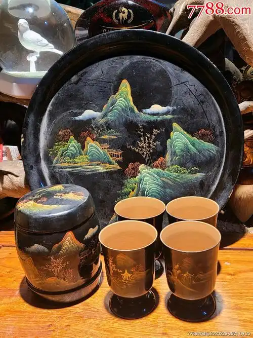 漆器茶具六件套