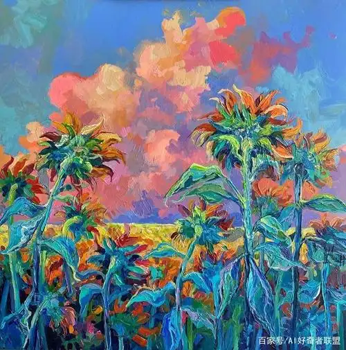 艺术家系列no.1169-atrusova 美国插画师 五彩斑斓的绘画天空