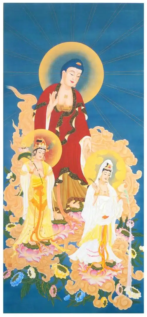 西方三圣 【阿弥陀三尊】西方三圣像