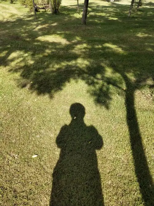 在拍天气的同时我也喜欢拍自己的影子,影子看不到苍老的面容,只有影子