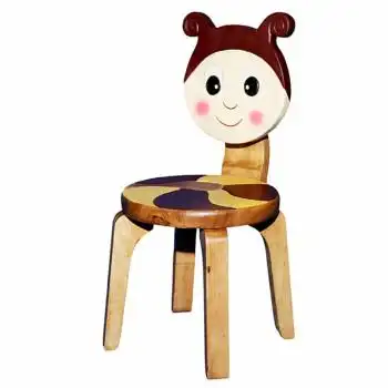 澳洲mango trees实木小板凳卡通木质圆木凳小凳子学习椅子宝宝餐椅