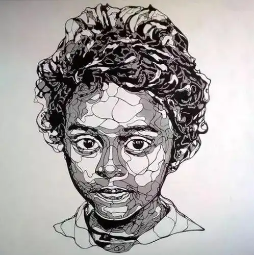 比利时艺术家 kris trappeniers的线条艺术