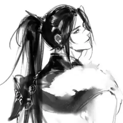 古风人物男生头像黑白帅气图片