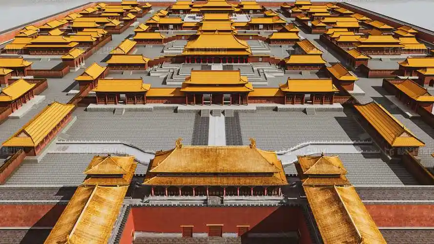 故宫紫禁城太和殿午门模型