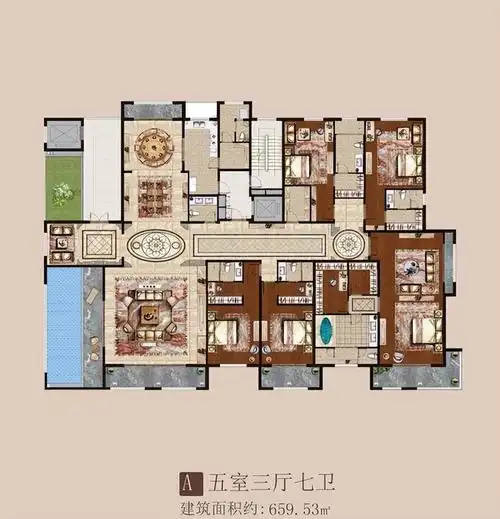 660平方米一层一户满足你对豪宅所有想象的顶级大平层