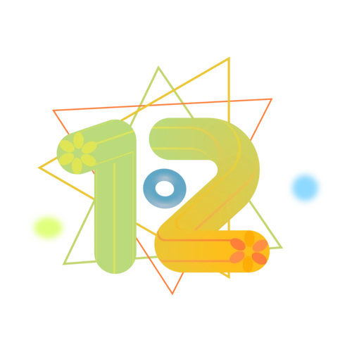 双12艺术字体创意设计图片