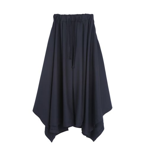 缘笛男士裙裤夏山本裙裤宽松古风不规则喇叭大码阔腿小众男生裙子休闲