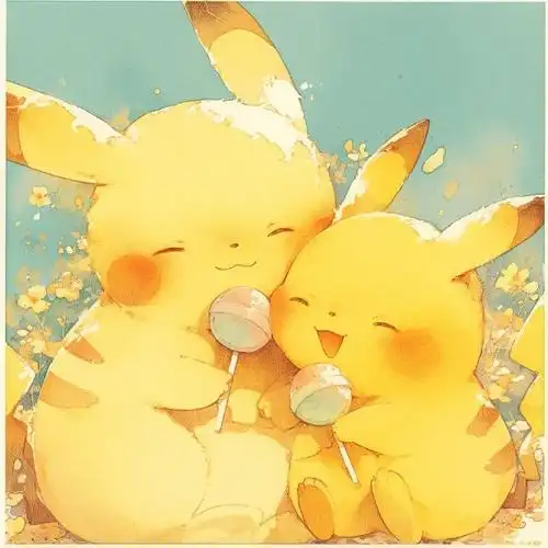 宝可梦#超萌的皮卡丘 又被可爱到了  x:hodarake#二次元新鲜事