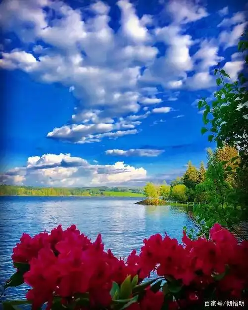 蓝天白云,最美风光