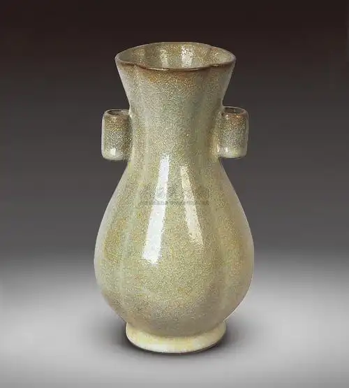 【官窑瓜棱贯耳瓶】拍卖品_图片_价格_鉴赏_现当代及其它瓷器_雅昌