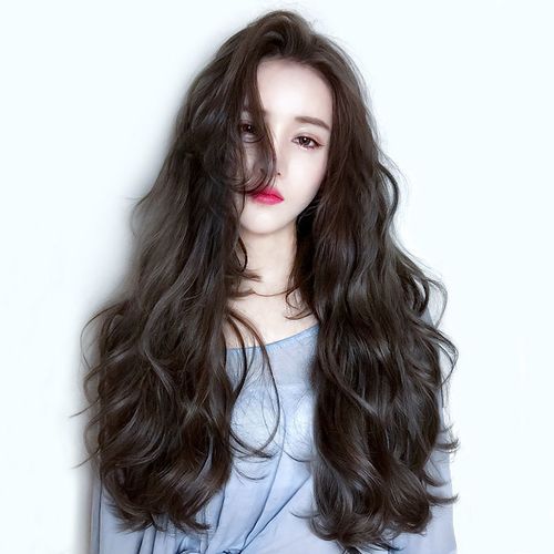 唐妮 假发女长发假贴片隐形无痕片式接发片空气烫仿真蓬松假发片 棕