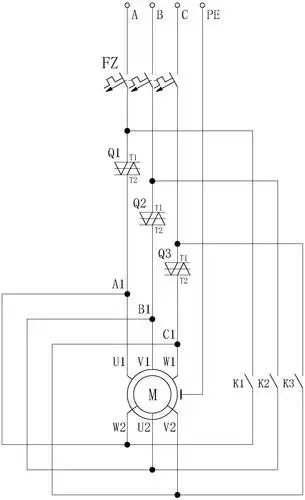一种三相交流电机的启动电路