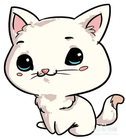 怎么画可爱的卡通猫?