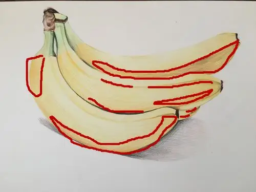 3d彩铅香蕉