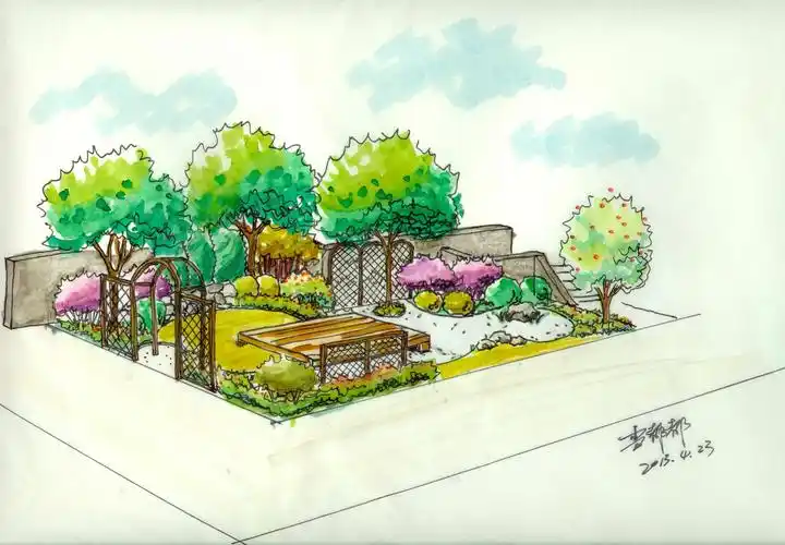 (图为手绘设计效果图)