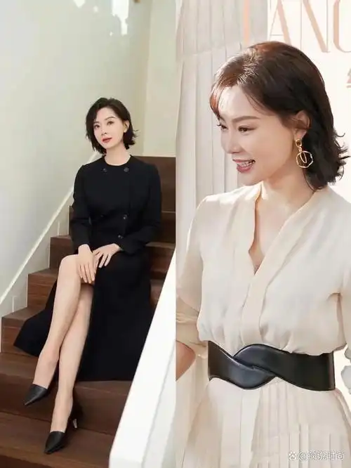 看陈数的穿搭就明白,头发挽起,衣服大气,鞋子带跟,真的太优雅