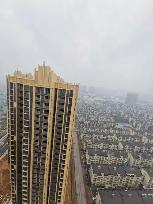 东边视角: 站在4楼的天台上,看到周围的建筑是居高临下视野非常的开阔