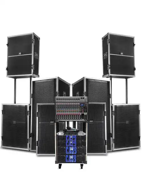 专业线阵音响 单双15寸舞台演出大功率音响套装 婚庆落地无源音箱