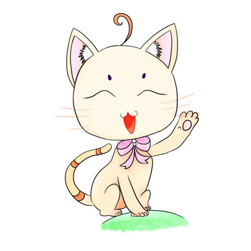 卡通手绘猫咪png素材图片