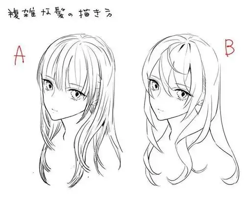 零基础漫画入门-超难的女生大波浪,马尾卷发的绘画技巧与参考