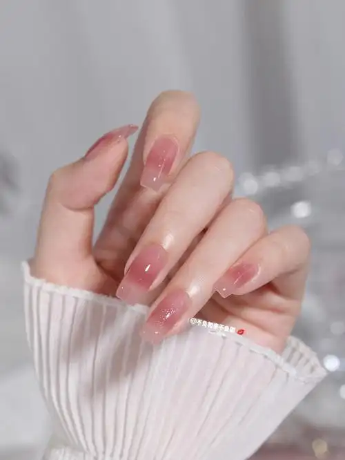 冰茶色美甲分享