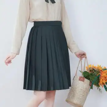 jk制服春基础款制服裙多色纯色短裙百褶裙日系学生校服半身裙优等生