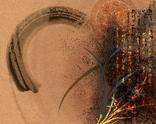 水墨画古风背景图片,高清图片