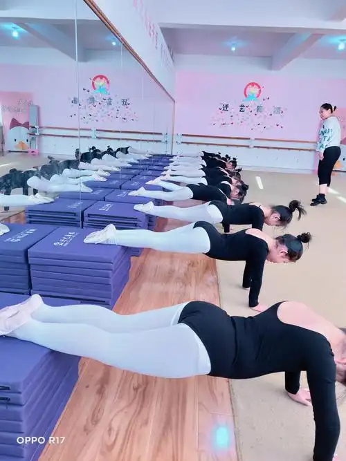 迁艺舞蹈课上练功图片视频
