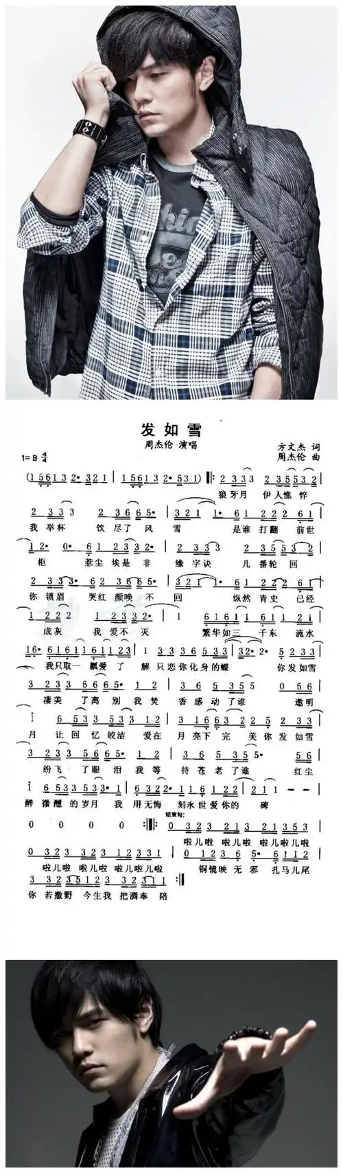 周杰伦:《发如雪》(简谱)