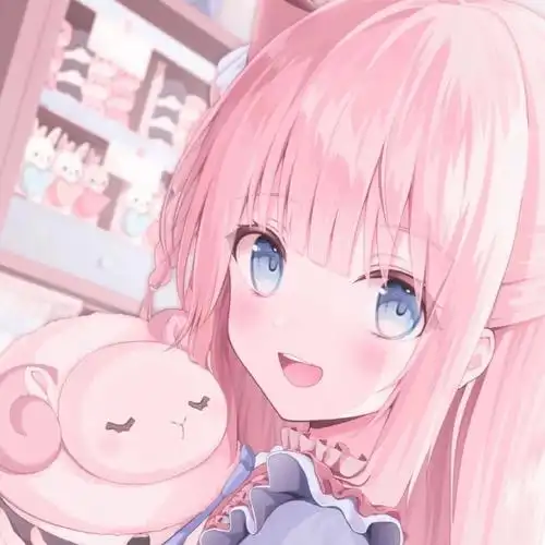 粉色系动漫女头粉毛女头