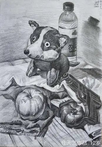 12岁小姑娘的绘画作品大学生直呼好厉害