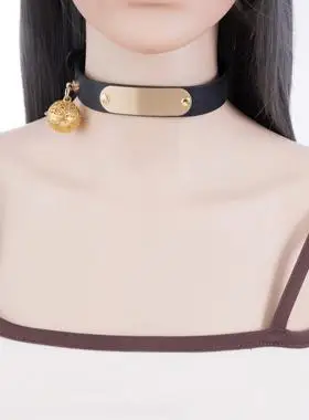 sm项圈女m人用人戴k9女生定制刻字订制外出手工真皮吊牌￥156限时月销