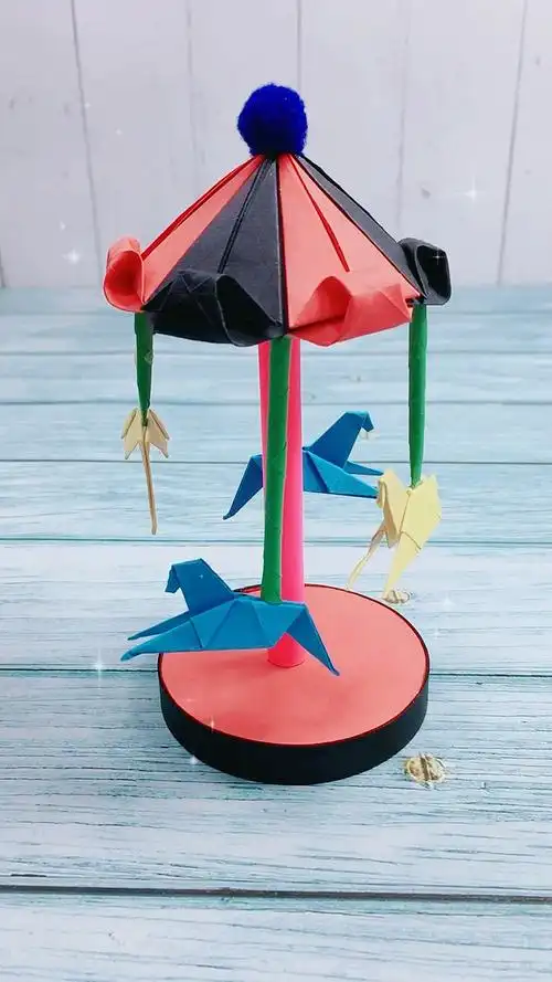 手工制作#旋转木马