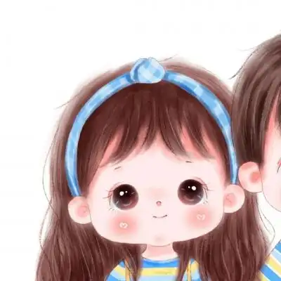 2021动漫情头可爱超甜一男一女高清图片_情侣头像_美头网