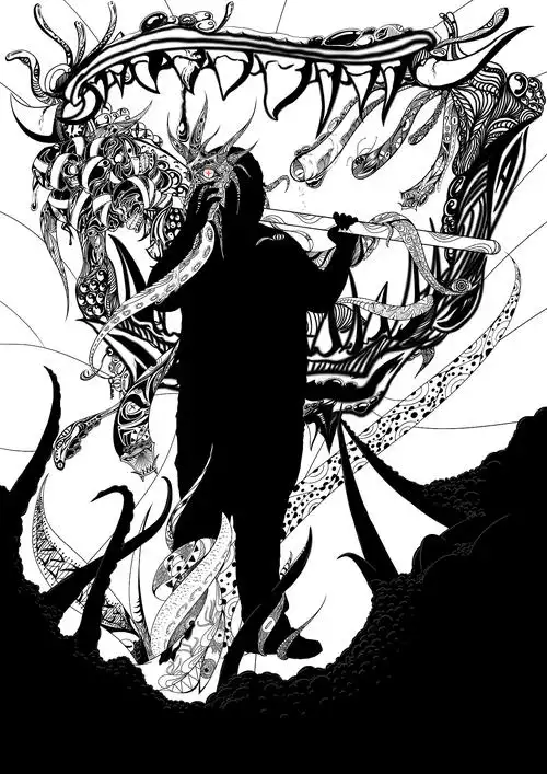 1举报收藏分享原创作品插画创作习作克苏鲁黑白桐树桐树桐树多云转晴