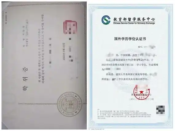 建国大学学士学位证书及中留服国外学历学位认证书样本九,学校地理