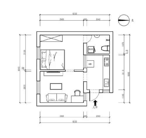 59平方一居室童话小屋