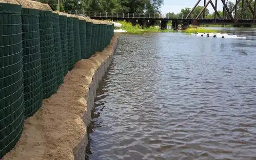 重型镀锌铁丝军事沙墙hesco防御屏障